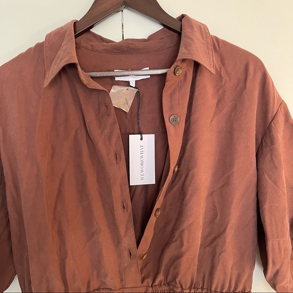 WEWOREWHAT BROWN ROMPER NEW WITH TAGS - Picture 4 of 9